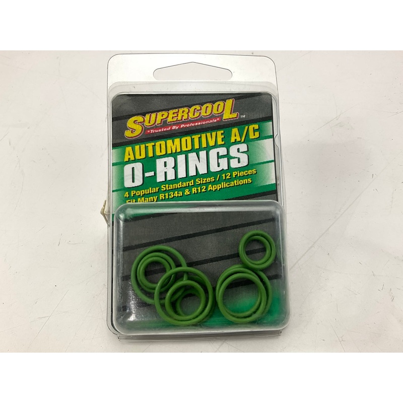 Supercool 17706 A/C O-Ring Assortment, 12-Piece Includes: #12 #10 #8 #6