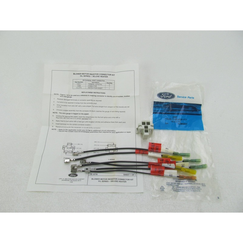 OEM Ford Blower Motor Resistor  Repair Harness For  F-Series L-Series Trucks