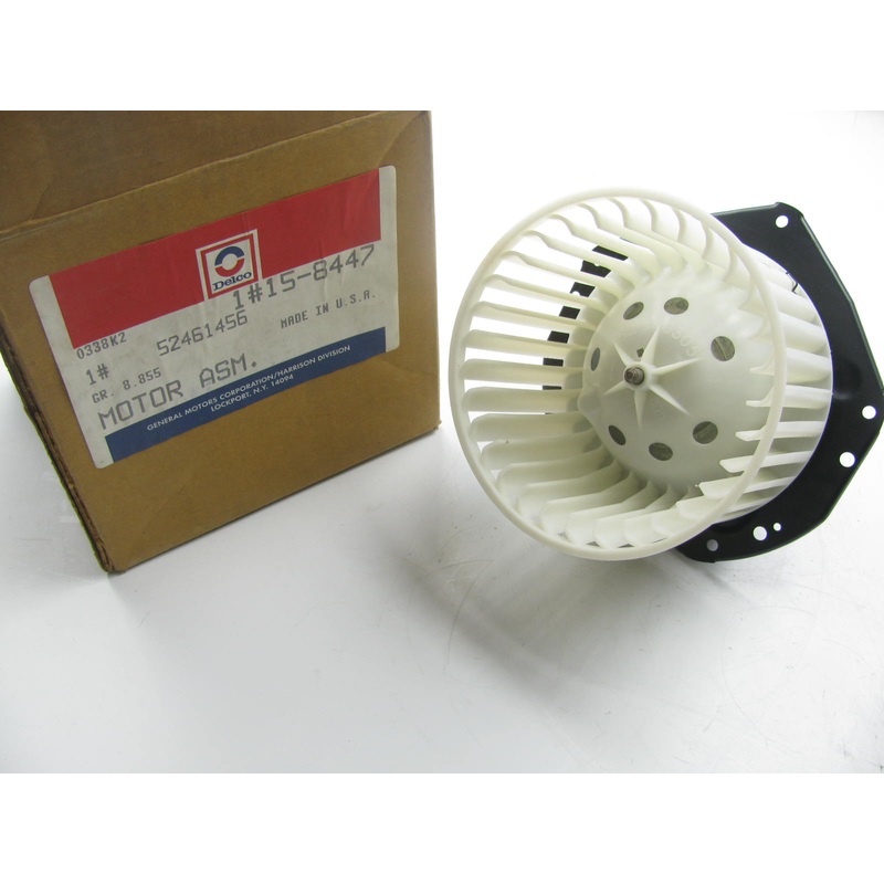 NEW GENUINE OEM GM Ac Delco 15-8447 Blower Motor - For Vehicles WITHOUT A/C ONLY