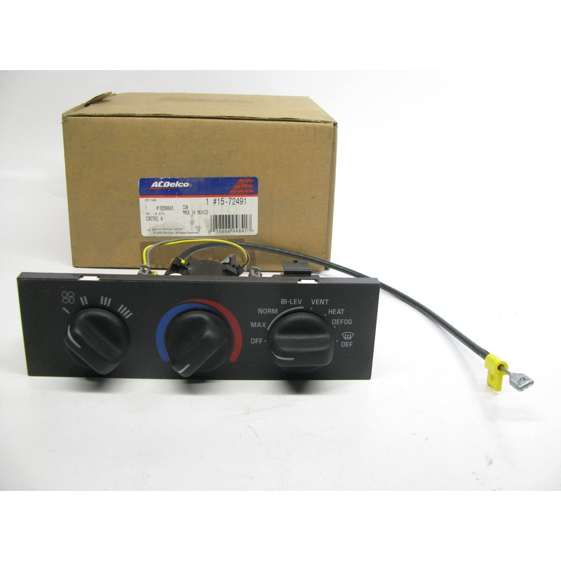 Acdelco 15-72491 HVAC Climate A/C Control Switch Panel 96-98 Oldsmobile Achieva