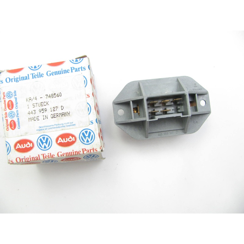 NEW - OEM Vw Audi 443959127D HVAC Blower Motor Resistor 1989-1991 100 200
