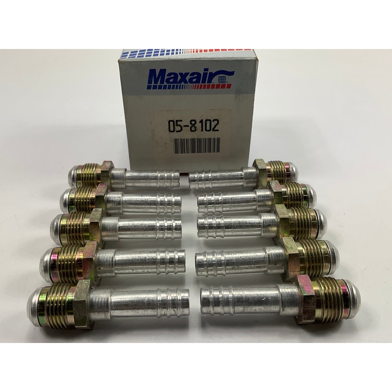 (10) Max Air 05-8102 A/C Fitting, 5/8'' X #10 Hose Size, Male Flare, 45 Degree