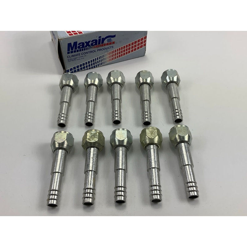 (10) Max Air 05-8202 A/C Fitting, 5/8'' X #10 Hose Size Female Flare Straight