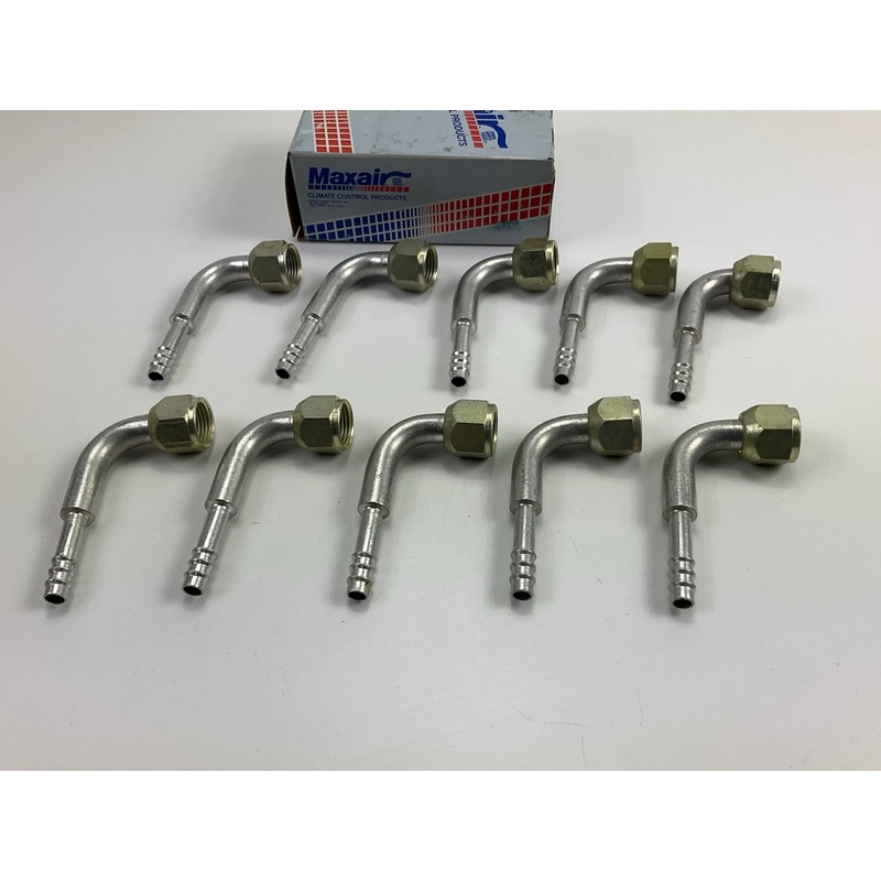 (10) Max Air 05-8240 A/C Fitting, 1/2'' X #6 Hose Size, Female Flare 90 Degree