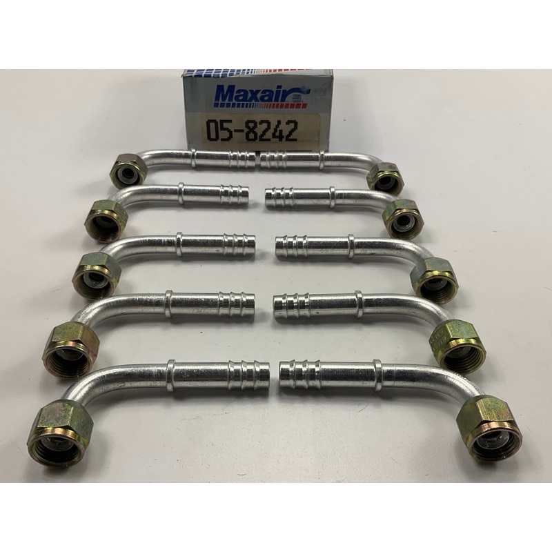 (10) Max Air 05-8242 A/C Fitting, 3/8'' X #8 Hose Size, Female Flare 90 Degrees