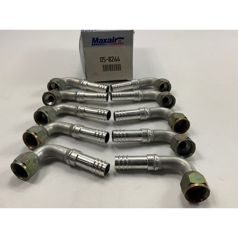 (10) Max Air 05-8244 A/C Fitting, 5/8'' X #12 Hose Size, Female Flare 90 Degrees