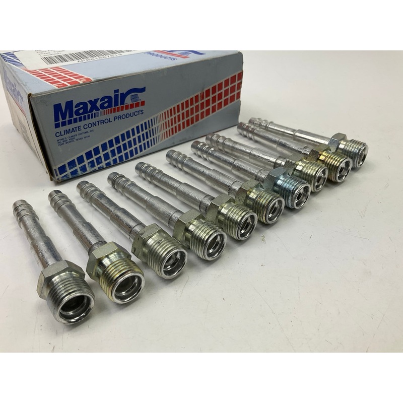 (10) Max Air 05-8380 A/C Fitting, 3/8'' X #8 Hose Size, Male O-Ring