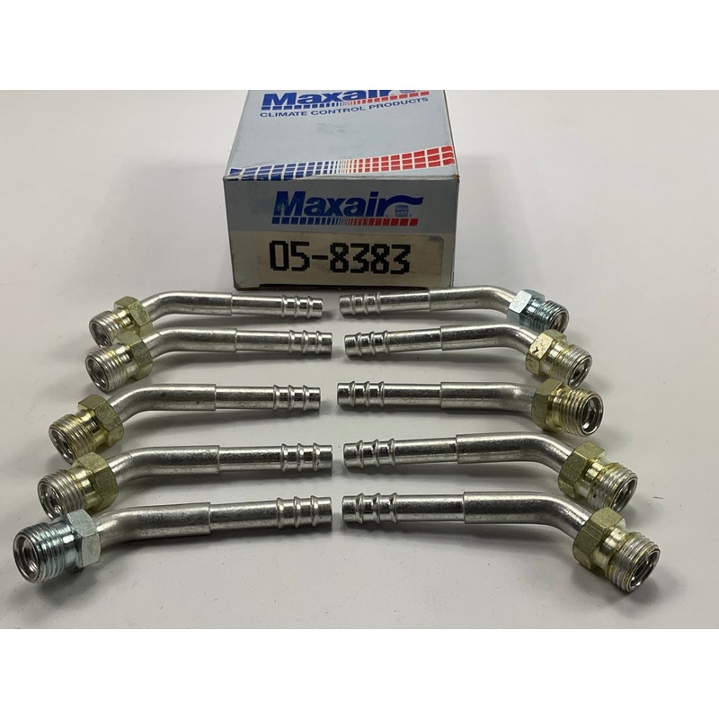 (10) Max Air 05-8383 A/C Fitting, 3/8'' X #6 Hose, Insert Male O-Ring 45 Degree