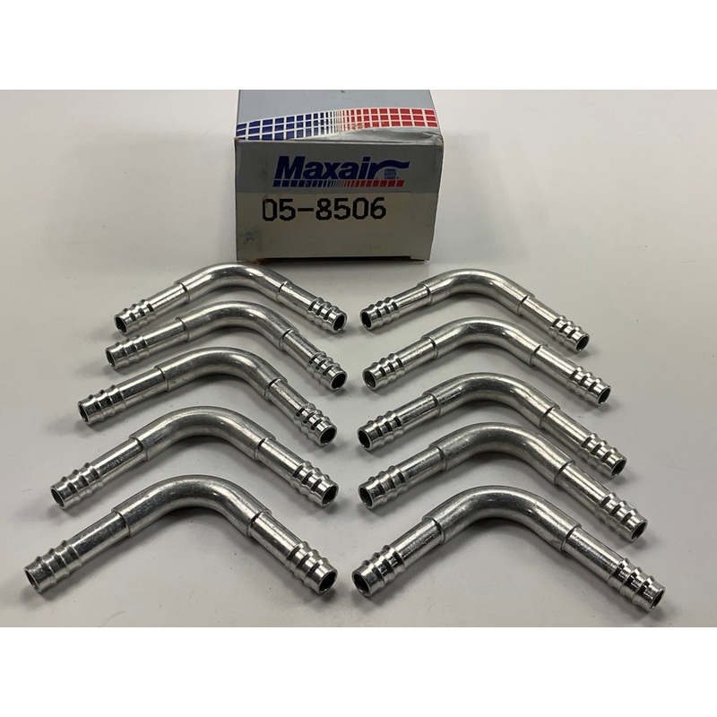 (10) Max Air 05-8506 A/C Fitting, #8 Hose To #8 Hose, 90 Degree Splicer