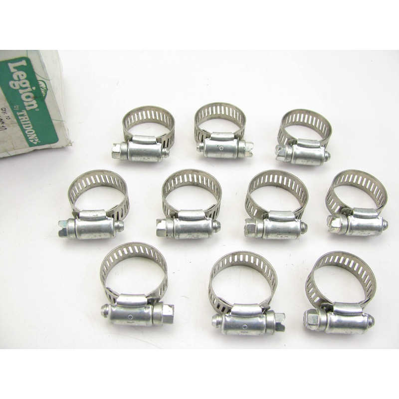 (10) Tridon 600-010 9/16'' To 1-1/16'' Worm Gear Hose Clamps