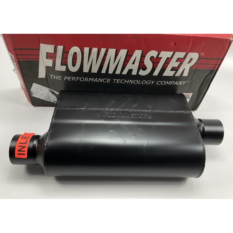 Flowmaster 942541 40 Series Delta Flow Muffler, 2.5'' In / Out, 19'' Long, BLACK