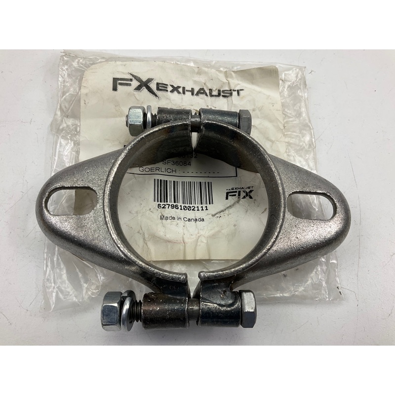 FX36 2-1/4'' 2.25'' ID Exhaust Flange Formed Oval Side Split For 2'' OD Flared Pipe
