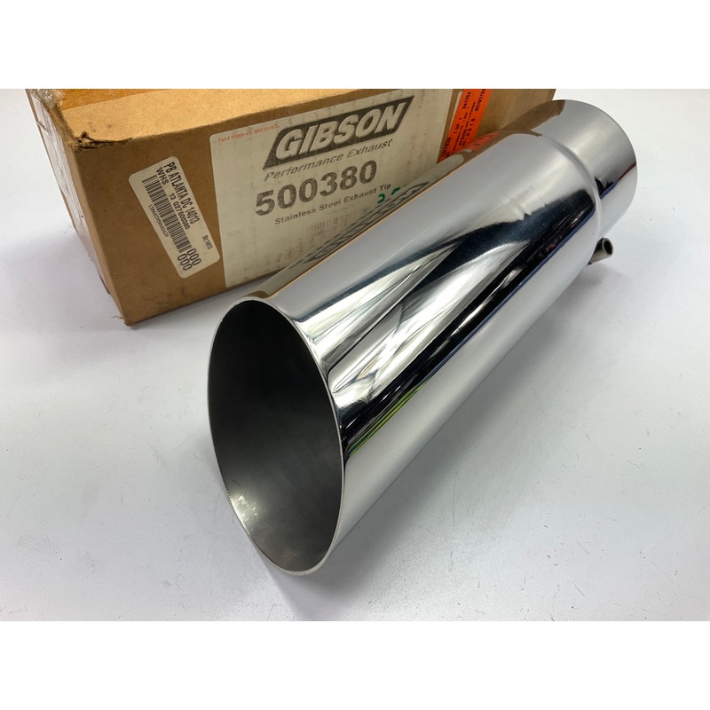 Gibson Performance 500380 Polished Stainless Steel Exhaust Tip, 4'' Out, 3.5'' In.