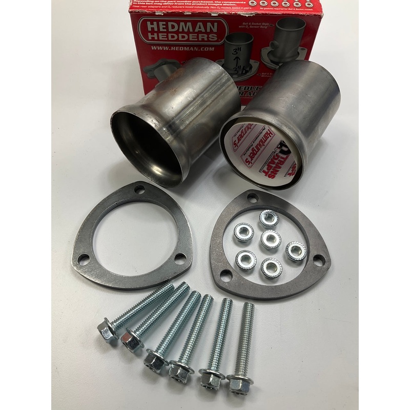 Hedman 21119 Mild Steel, 3'' Ball & Socket Style Exhaust Header Reducers