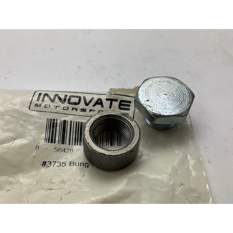 Innovate Motorsports 3735 Mild-Steel O2 Sensor Bung And Plug Kit (18mm X 1.25)