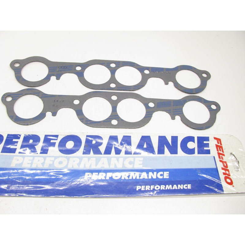 Fel-pro 1437 Performance Exhaust Manifold Gasket Set Chevy SBC SB2 1.90'' Port