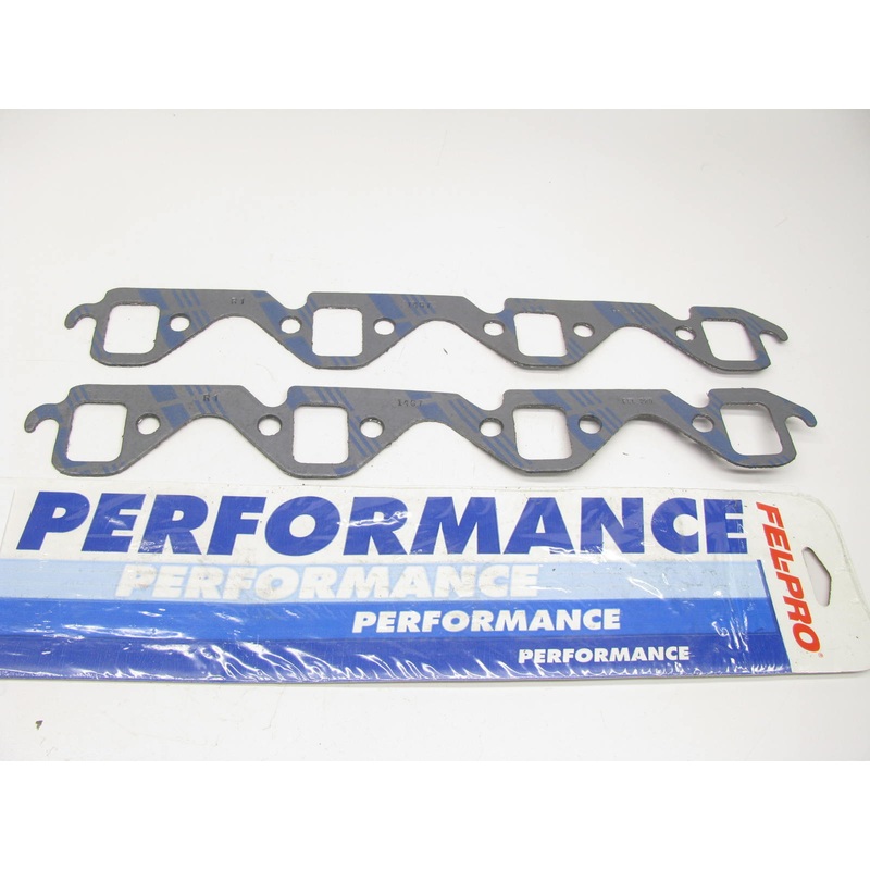 Fel-pro 1467 Performance Exhaust Gasket Set Ford V8 W Small Block 1.05'' X 1.35''