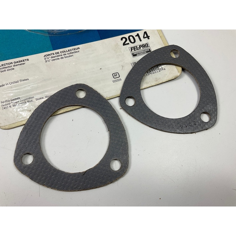 Fel-pro 2014 Exhaust Pipe Header Collector Gaskets 2-1/2'' Diam., 3-1/2'' B.circle