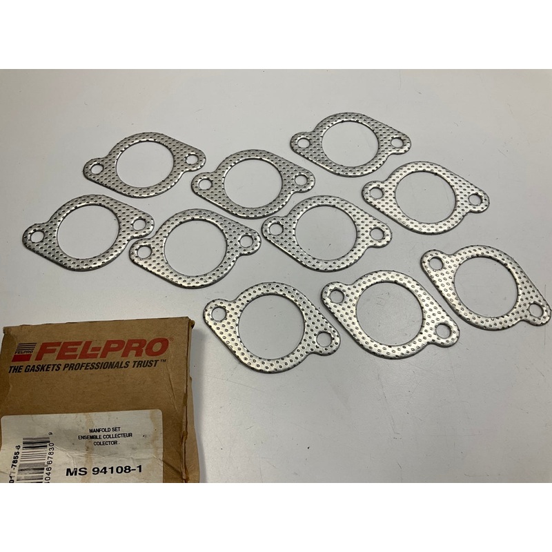 Fel-pro MS94108-1 Exhaust Manifold Gasket Set For 1997-2017 Ford 6.8L-V10