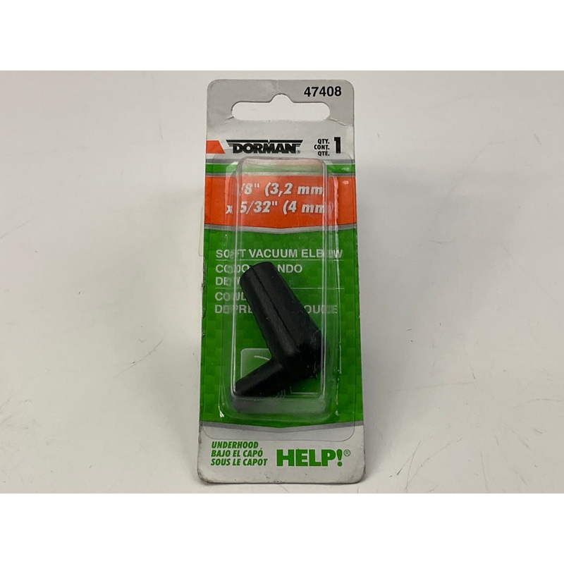Dorman 47408 1/8 X 5/32'' Soft Vacuum Tubing Elbow 90 Degree Tube