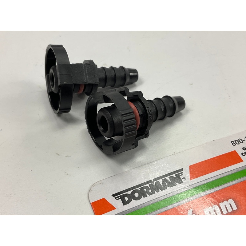Dorman 800-113 Emission Vent Hose Connector Straight To 6mm Barbed, Pair