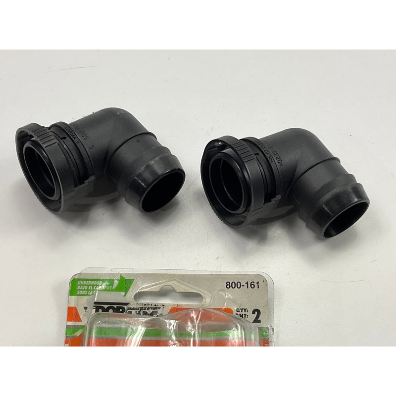 Dorman 800-161 Crankcase Ventilation Hose Connector, Elbow 90 To 27mm Barbed