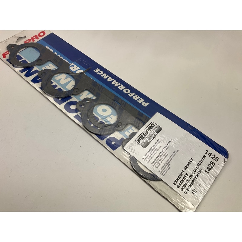 Fel-pro 1428 Exhaust Header Gaskets For Chevrolet BBC Brodix Heads 2.40'' Port