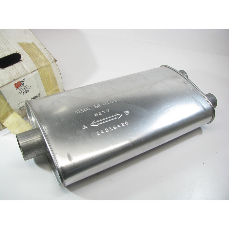 Ap Exhaust 3123 Muffler - 2-1/2'' Inlet 2.00'' Outlet - 10-1/2'' X 19.00'' Oval
