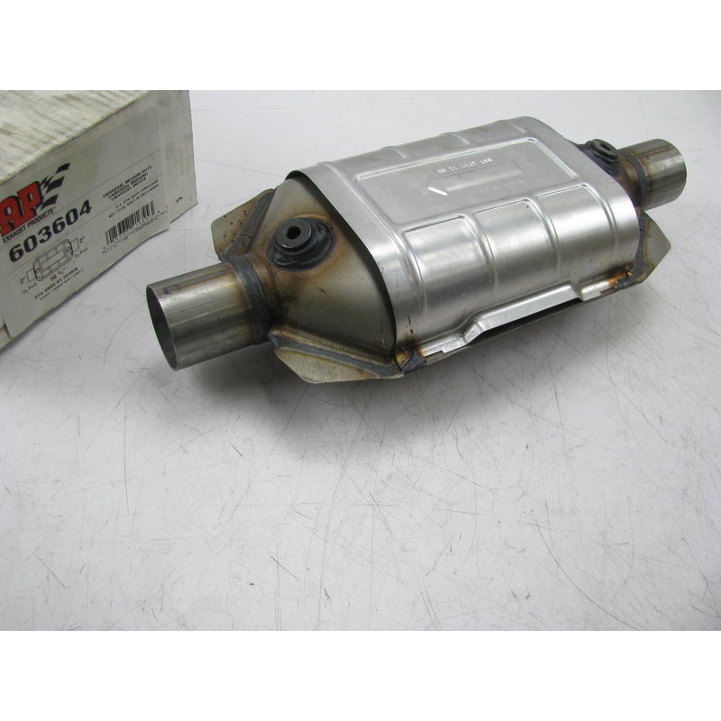 Ap Exhaust 603604 Universal Catalytic Converter - 2'' Inlet 2'' Outlet W/ O2 Ports