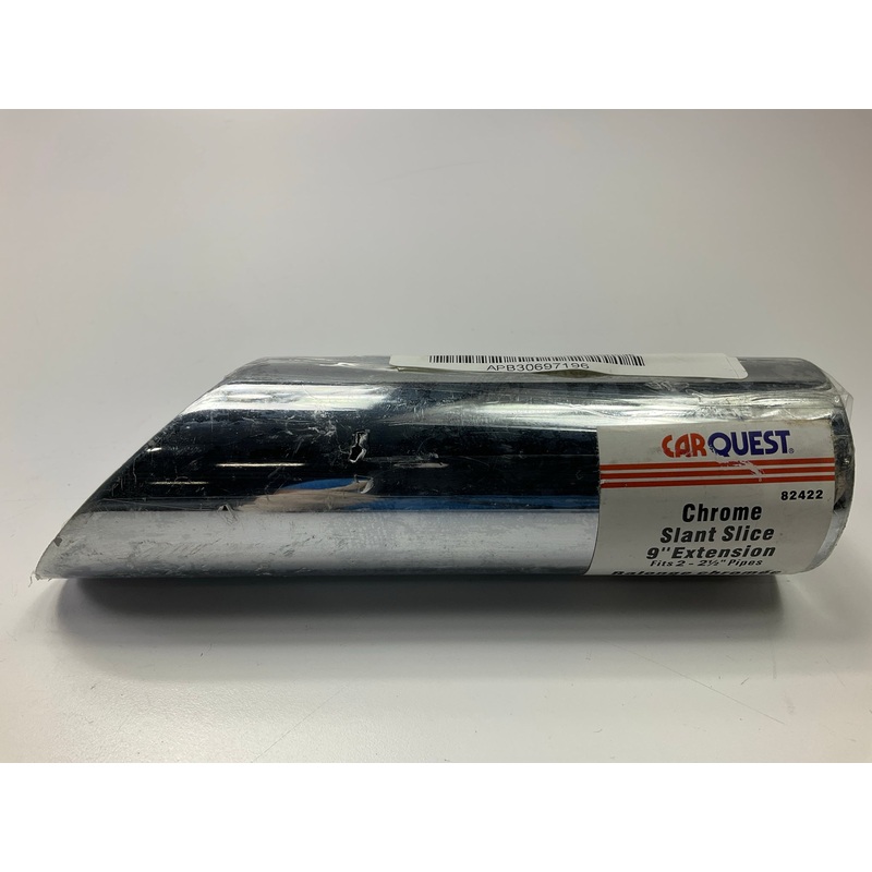 Carquest 82422 9'' Slant Cut Pipe Extension Exhaust Tip For 2''-2-1/2'' Pipes