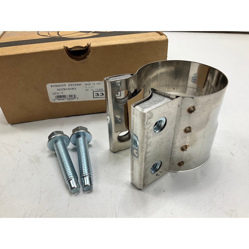 Walker 33226 Heavy Duty Stainless Steel Exhaust Clamp, 2-1/2''
