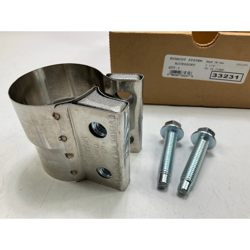 Walker 33231 2-1/4'' HD Stainless Steel Exhaust Clamp