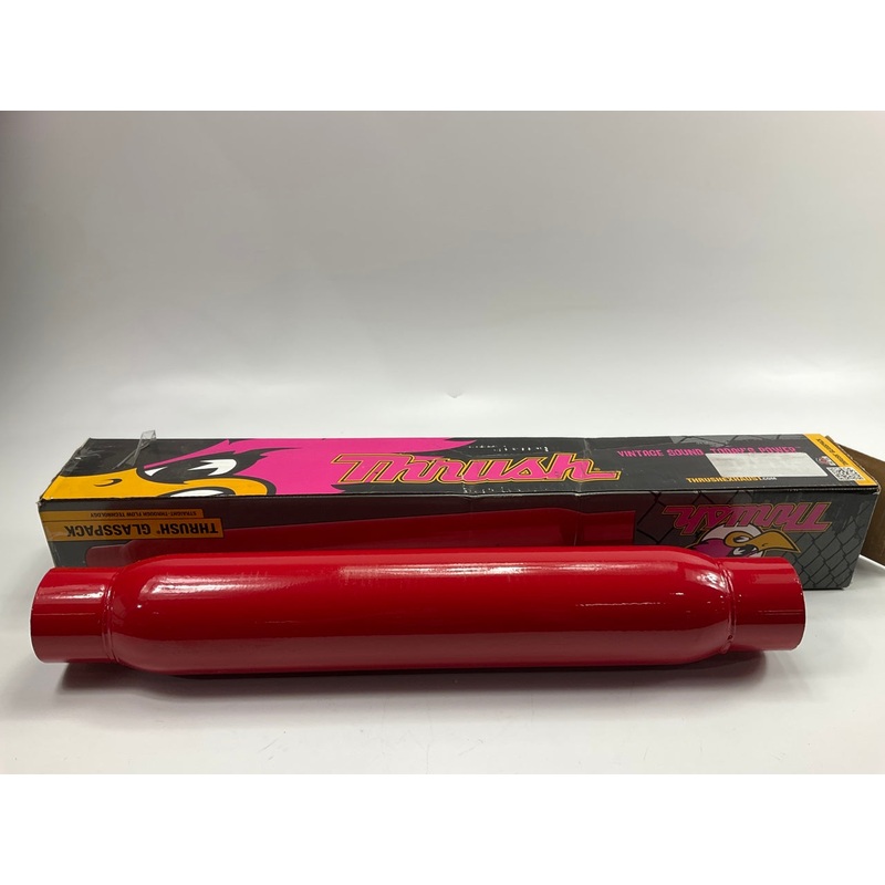 Thrush 24242 Glasspack Muffler 3'' In & Out, 25'' Overall Length