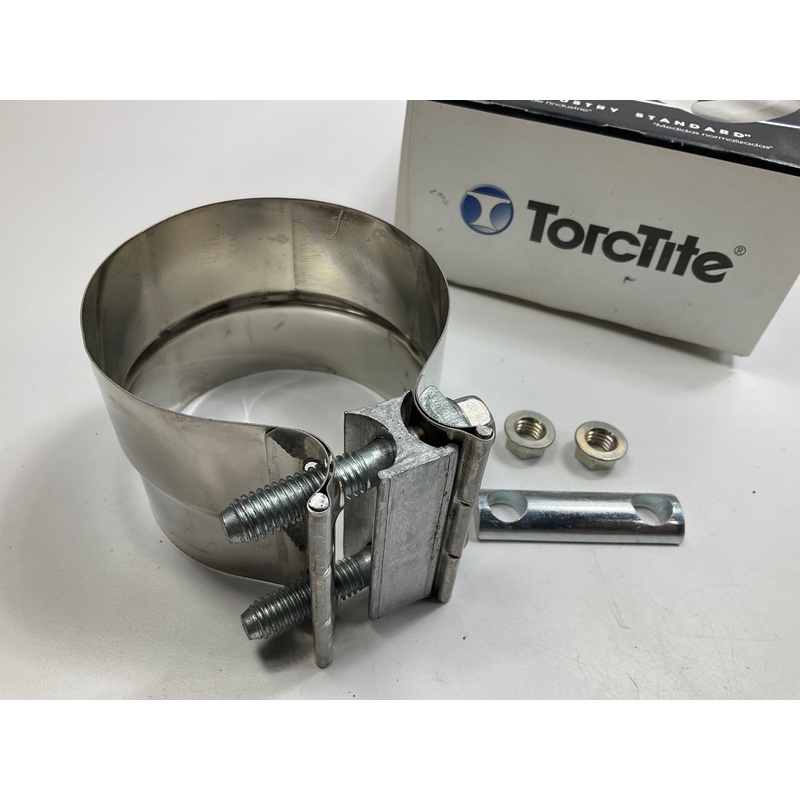 Torctite 33223 3-1/2'' 3.5'' Lap Joint Seal Exhaust Clamp, Stainless Steel