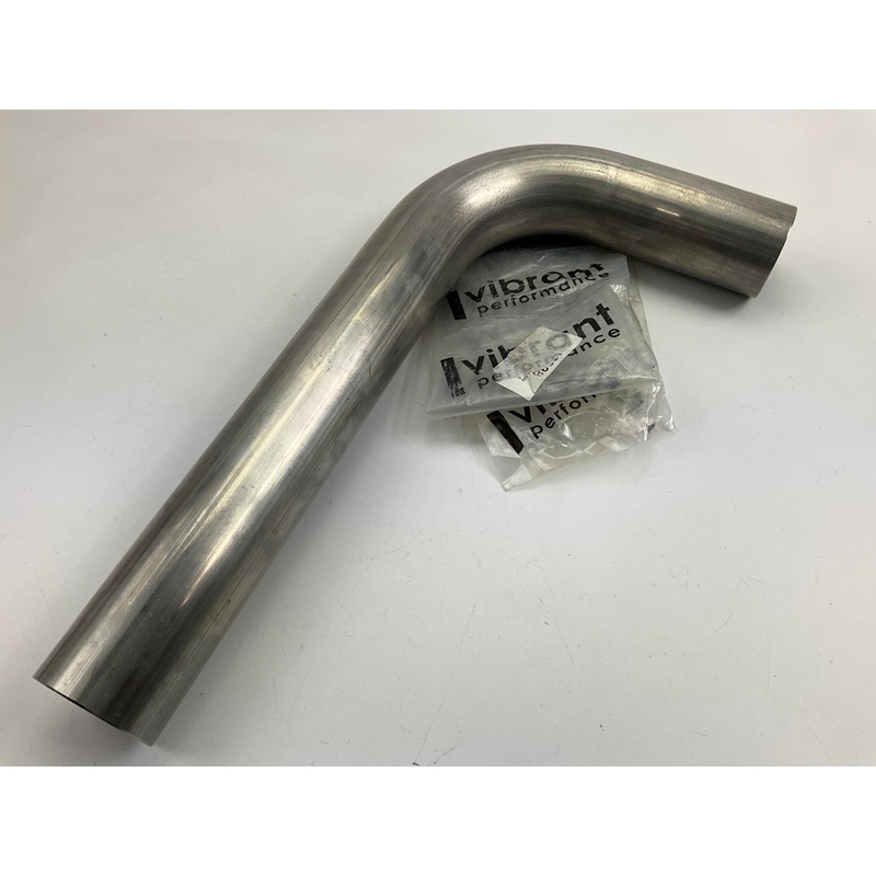 Vibrant 13038 T304SS 90 Mandrel Bend 2-1/4'' OD 16 Gauge Stainless Metal Tube