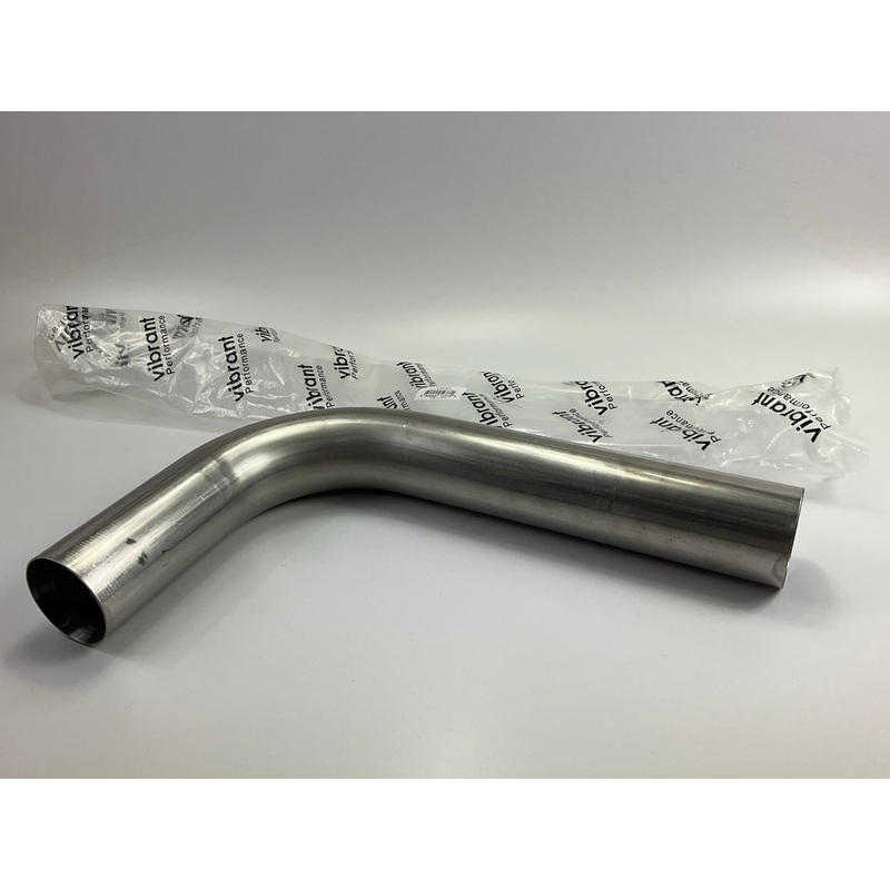 Vibrant 13042 90 Degree T304 Stainless Steel Mandrel Bend Exhaust Tube, 3'' OD