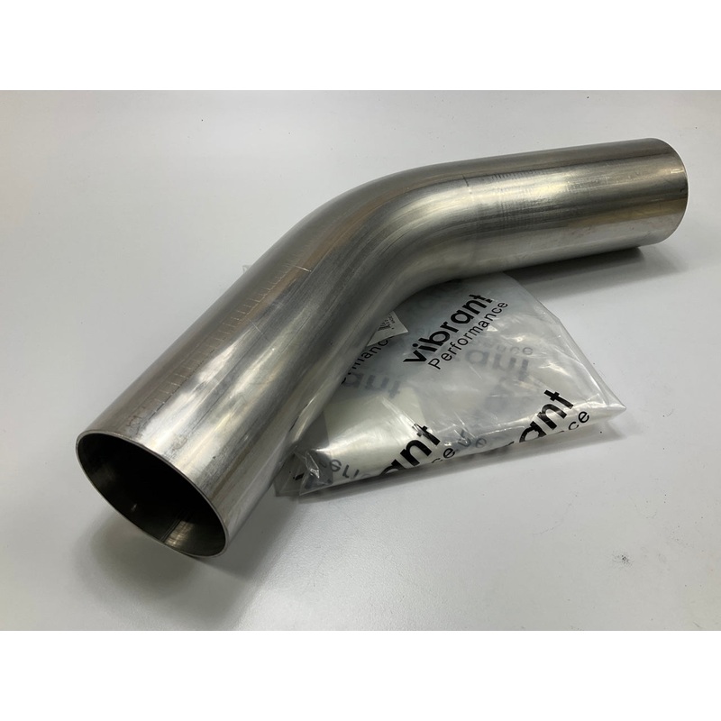Vibrant Performance 13102 304 Stainless Steel 45 Mandrel Bend Pipe, 3.00'' OD