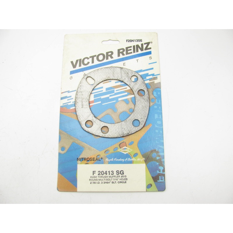 Victor F20413SG Exhaust Collector Gasket Hush Thrush 2-7/8'' ID, 3-3/4'' & 4'' BC