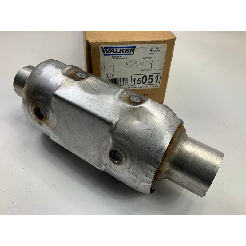 Walker 15051 EPA Standard Universal Catalytic Converter - 2'' Inlet X 11.5'' Long