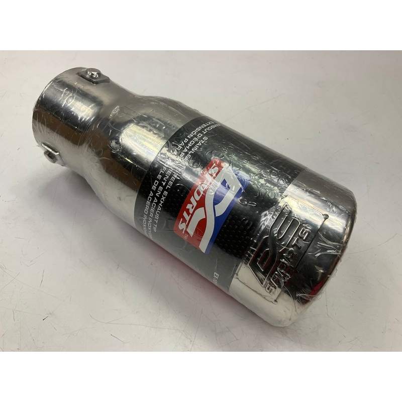 Pilot EX-1010 DC Sports Slant Resonated Stainless Steel Exhaust Tip, 1.75''-2.5''
