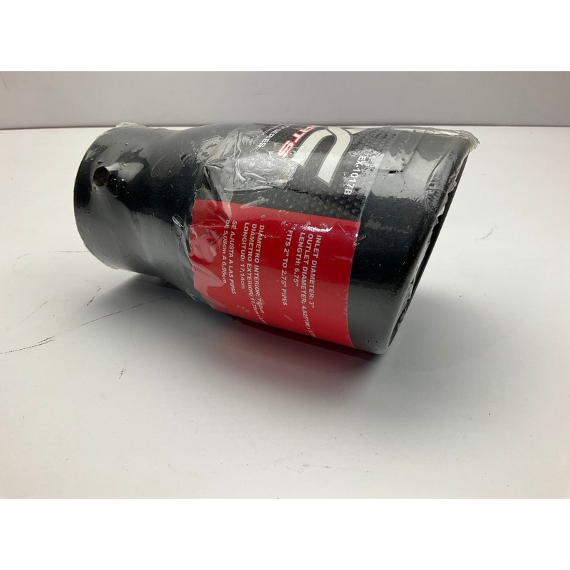 Pilot EX-1017B  DC Sports Bolt-on Exhaust Tip, Black, For 2''-2.75'' Exhaust Pipe