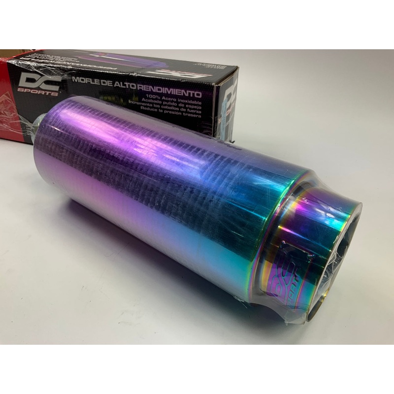 Pilot EX-5022 - Stainless Steel Performance Muffler, 2.25'' Inlet, 4'' Out, 15'' L
