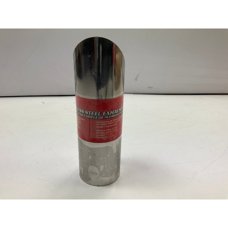 Pilot PM-5120 Stainless Steel Exhaust Tip, Slant Cut, Bolt-On, For 1.75'' To 2''