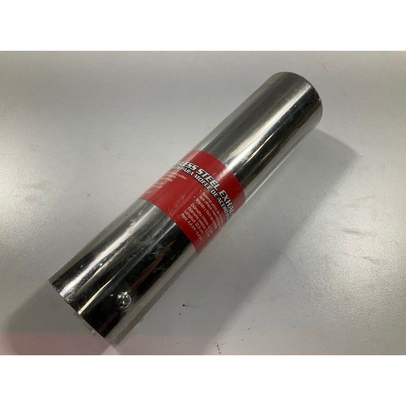 Pilot PM-5124 Universal Stainless Exhaust Tip - 2-1/4'' Outlet, For 1.75-2.25''