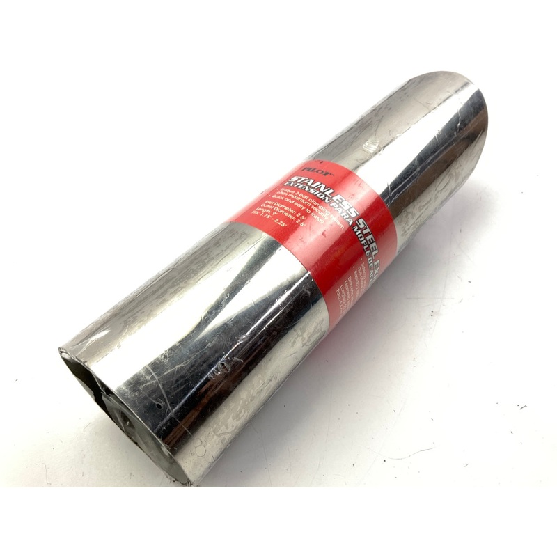 Pilot PM-5132 Stainless Steel Round Exhaust Tip For 2.25'' Inlet