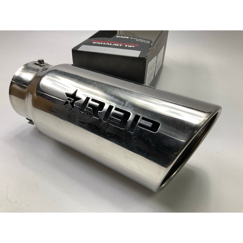 RBP 303725-EXR Performance Black Exhaust Tip 3''-3.75'' Inlet, 5'' Outlet, 12'' Long
