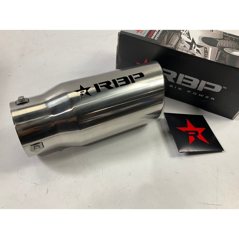 RBP RBP-303723-7EX RX-7 Adjustable Stainless Steel Exhaust Tip - 3'' To 4''