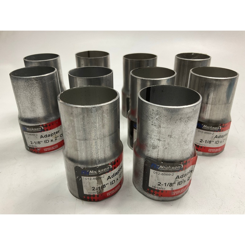 Set Of 10 -  Nickson 17514 Exhaust Pipe Adapter - 2-1/8'' ID X 2'' OD