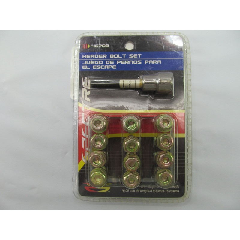 Spectre 46703 Exhaust Header Bolts,  3/4''-16 X 3/4'' Long, Pack Of 12 Bolts
