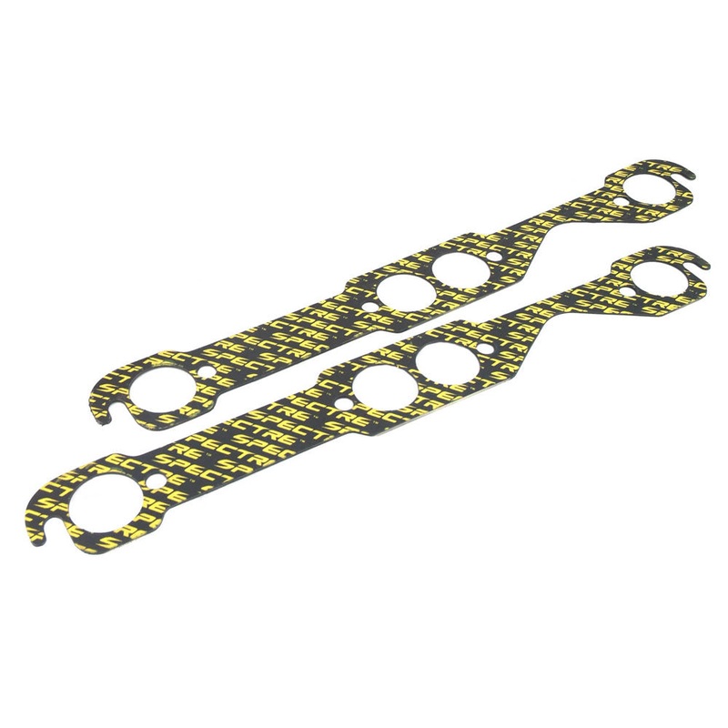 Spectre 532 Exhaust Header Gaskets - Small Block Chevy SBC 1.50 Inch Round Ports